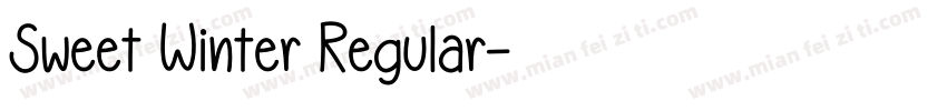 Sweet Winter Regular字体转换